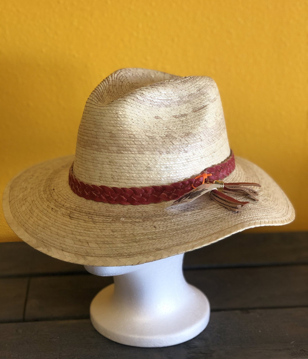 Sombrero Trenza Roja